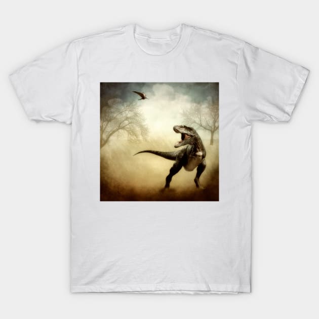 Tyrannosaurus Rex - T Rex - Dinosaur T-Shirt by JimDeFazioPhotography